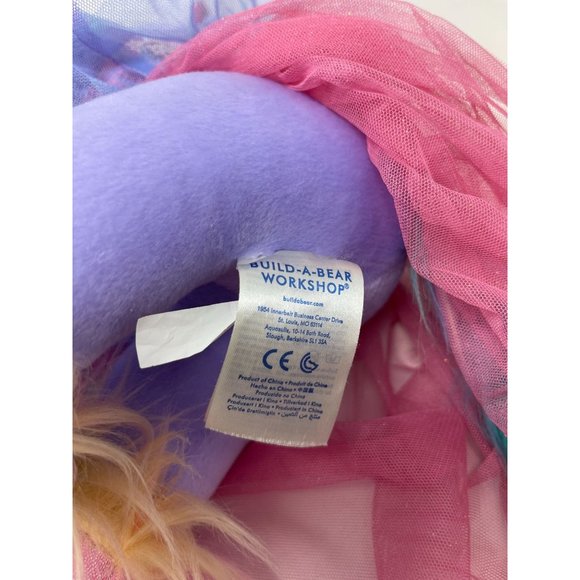 Retired Build a Bear Purple Pink Unicorn Mane‎ Fairy Horse Stuffed Animal Plush - Picture 3 of 8